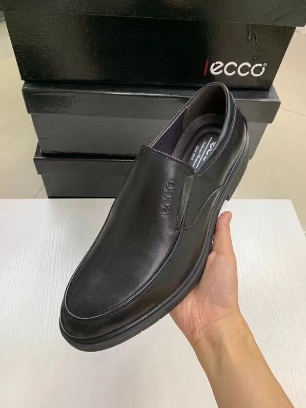 ecco爱步男鞋牛皮系带商务正装德比鞋百搭男皮鞋结婚鞋 棕色系带 40