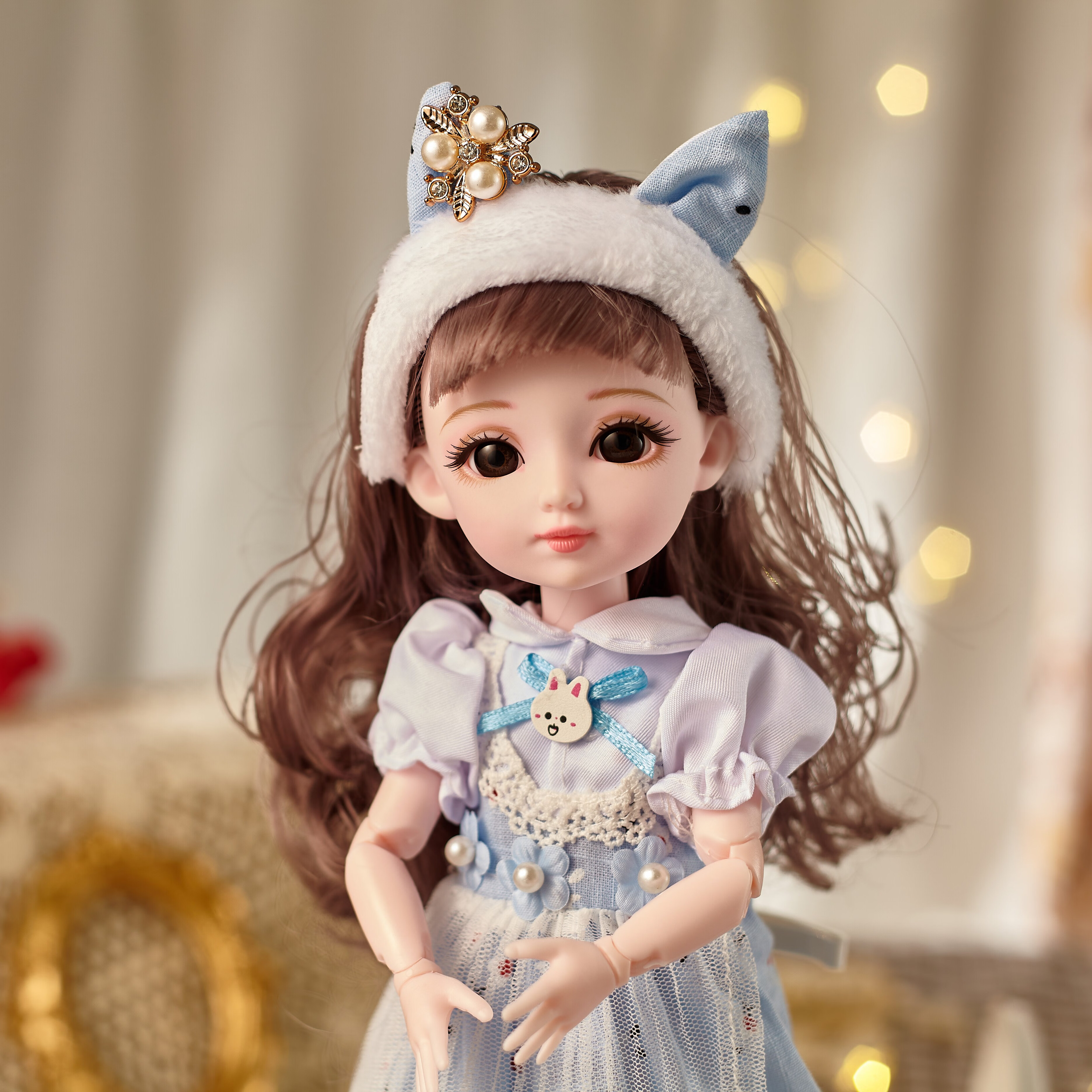 30厘米大号bjd芭比娃娃可换装套装洛丽塔女孩生日礼物过家家玩具