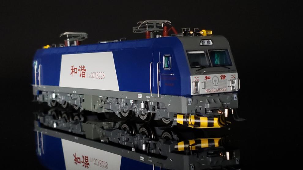 中国火车模型 和谐hxd3c型电力机车ho型1:87 广铁广段
