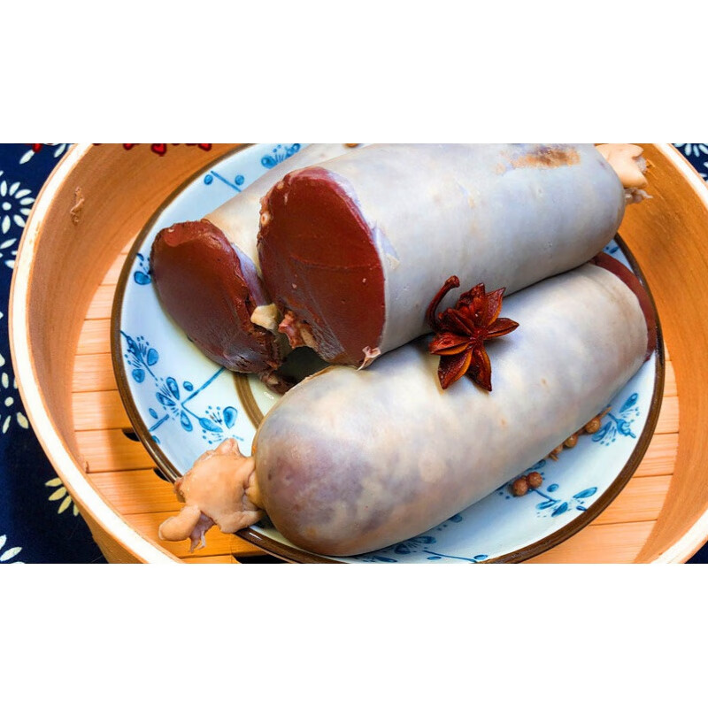 五香灌肠2斤手抓灌肠煎血烧筲灌肠煎血肠煎灌肠内黄猪血肠糕煎血2斤