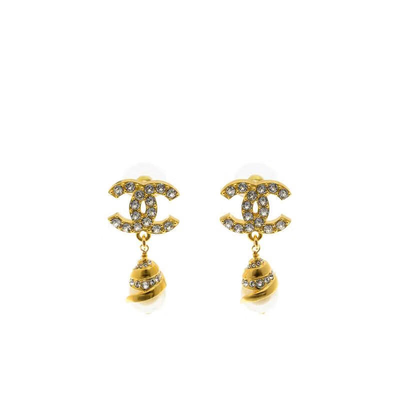 香奈儿chanel 珠宝首饰女士奢侈品金扣耳饰 图片色 uni【图片 价格