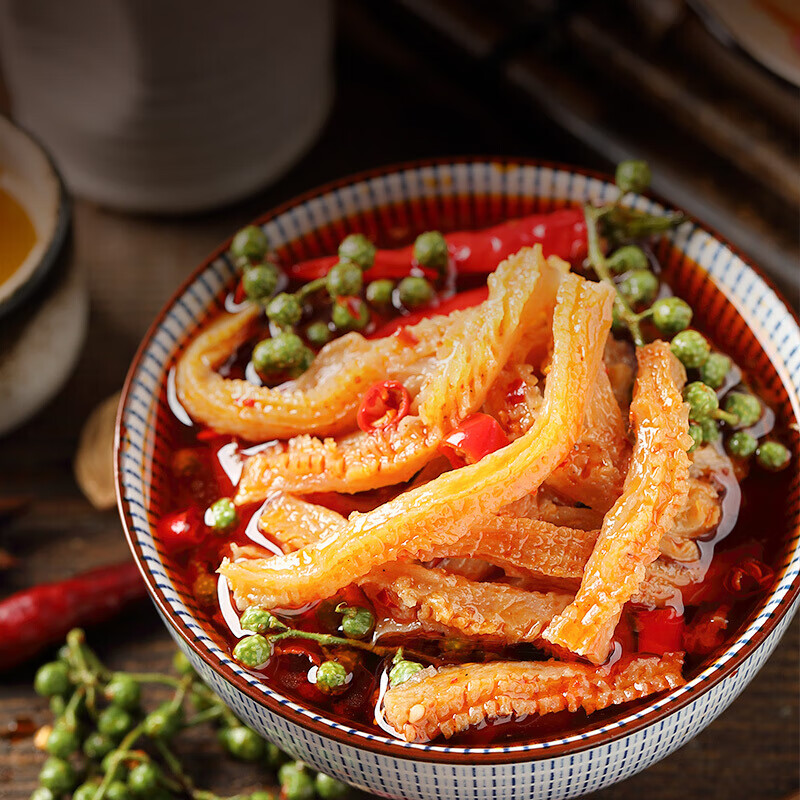 良品铺子香辣素毛肚纤丝魔芋魔芋爽零食即食辣条味爽口休闲零食小吃