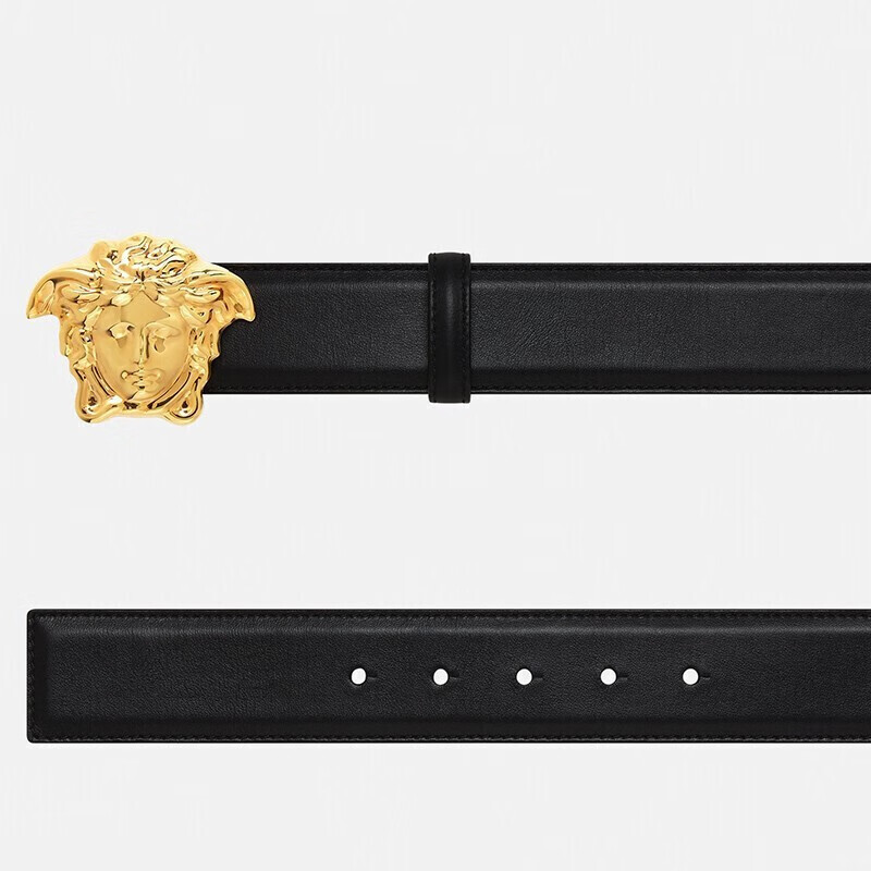 versace范思哲versace22春夏男士板扣美杜莎腰带palazzo金色扣头