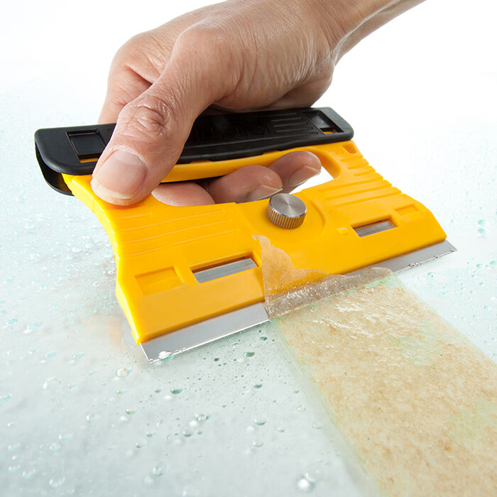 适用228b铲胶刀玻璃清洁刀木工刮刀刨底修平工具本体带3枚剃刀