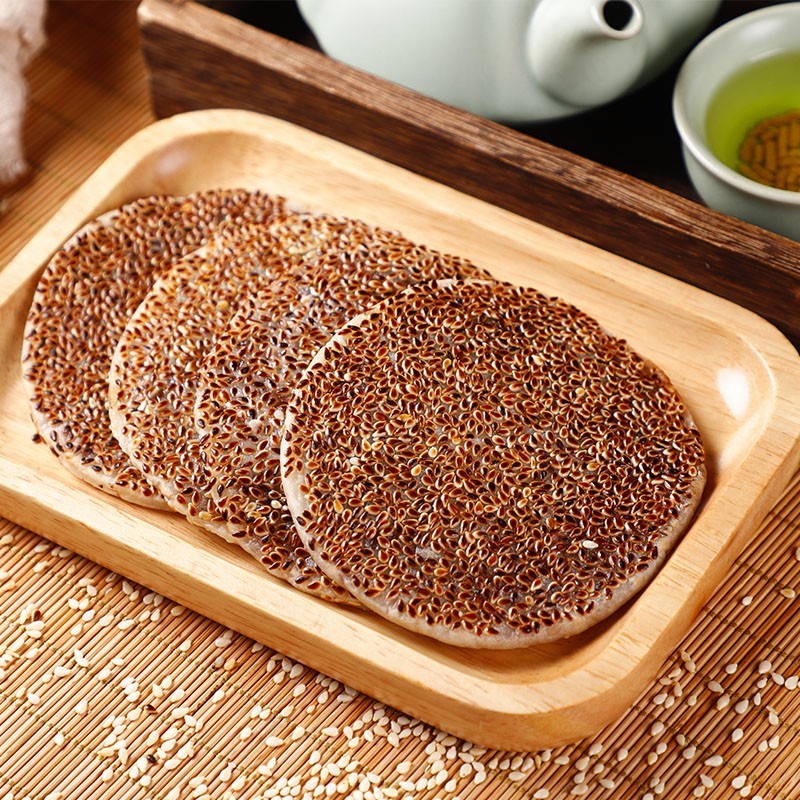 橙伯乐 重庆开县冰薄月饼开州土特产中秋四川糕点传统老式手工芝麻饼