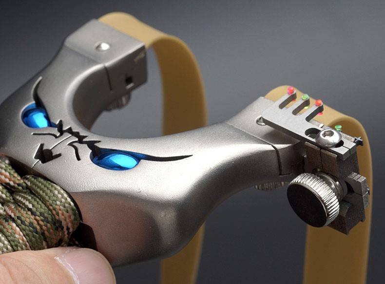 弹弓高精准升级加强不锈钢一体弹弓架子成人户外竞技专用弹工器大力扁