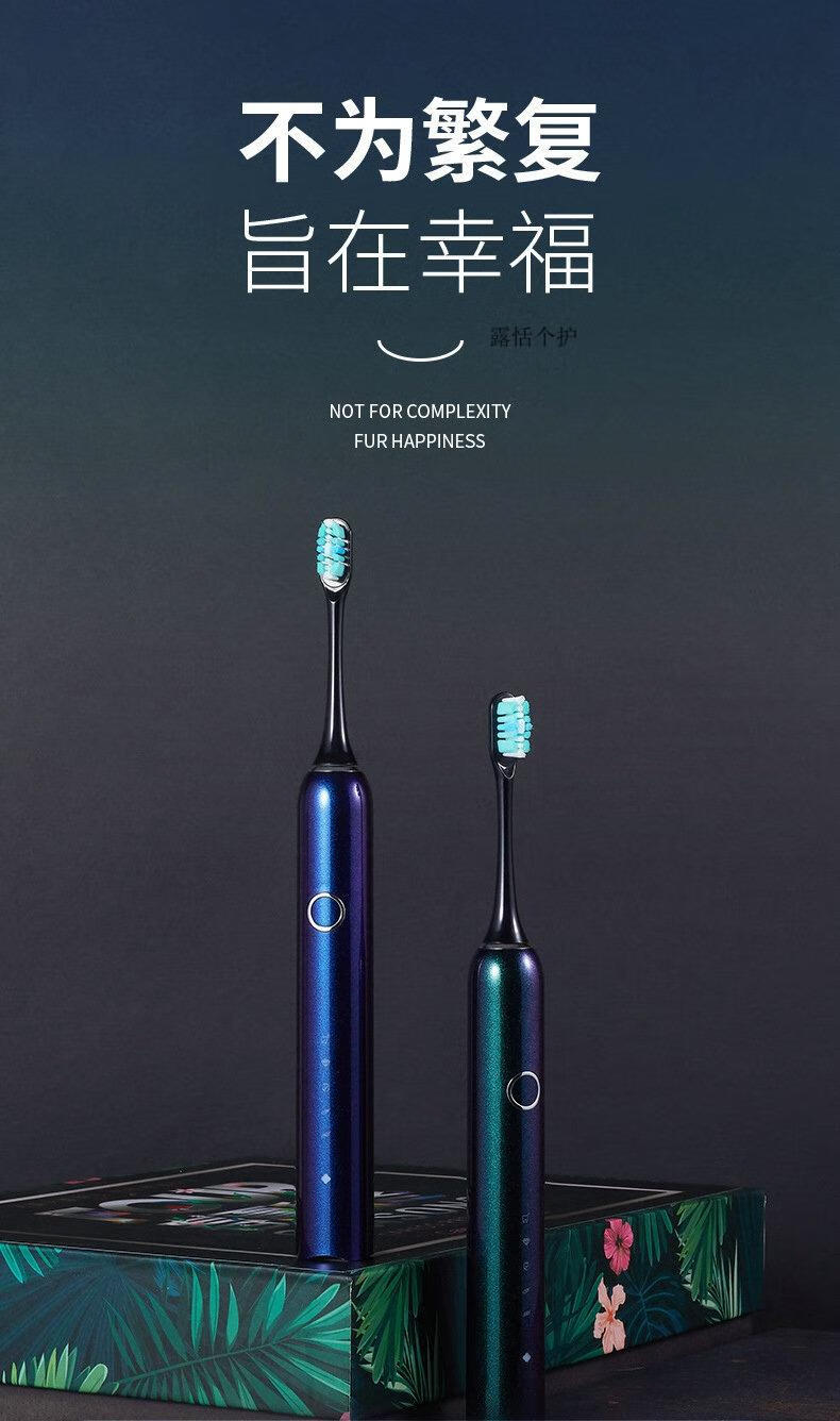 德国铂瑞电动牙刷金属烤漆磁悬浮智能牙刷软毛防水电动牙刷成人款br