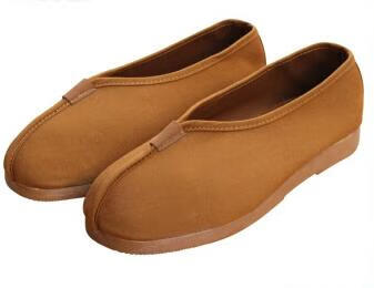 了尘僧鞋罗汉鞋佛教佛具僧服僧衣和尚鞋牛筋底 品了尘单鞋 黄色 41