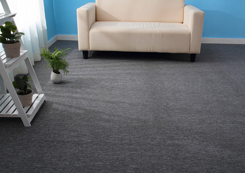 中式长方形商用纯色办公室地毯无纺布拼接可机洗化纤写字楼101