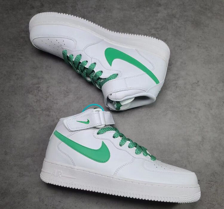 【官方旗舰】af1 high独角兽米白粉高帮男女鞋空军一号白灰色mid运动