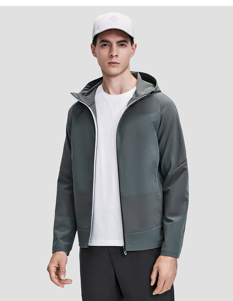 descente迪桑特training梭织上衣d2131twt52黑色bkl17596a