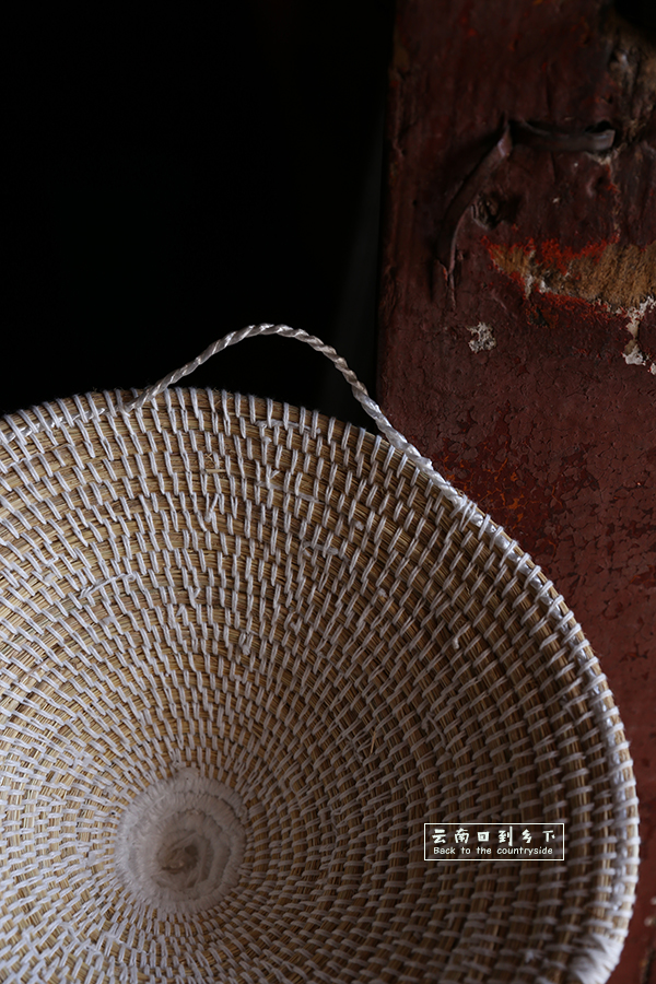 云南草锅盖 纯手工云南草编锅盖 石锅柴火灶蒸汽草锅盖尖顶酒缸盖灯罩