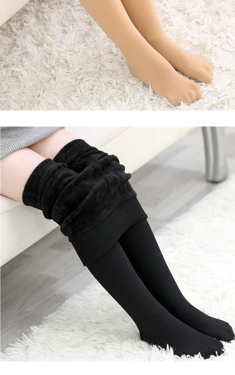 儿童连裤袜春秋女童加绒加厚打底裤外穿肉色冬季踩脚白色舞蹈袜子