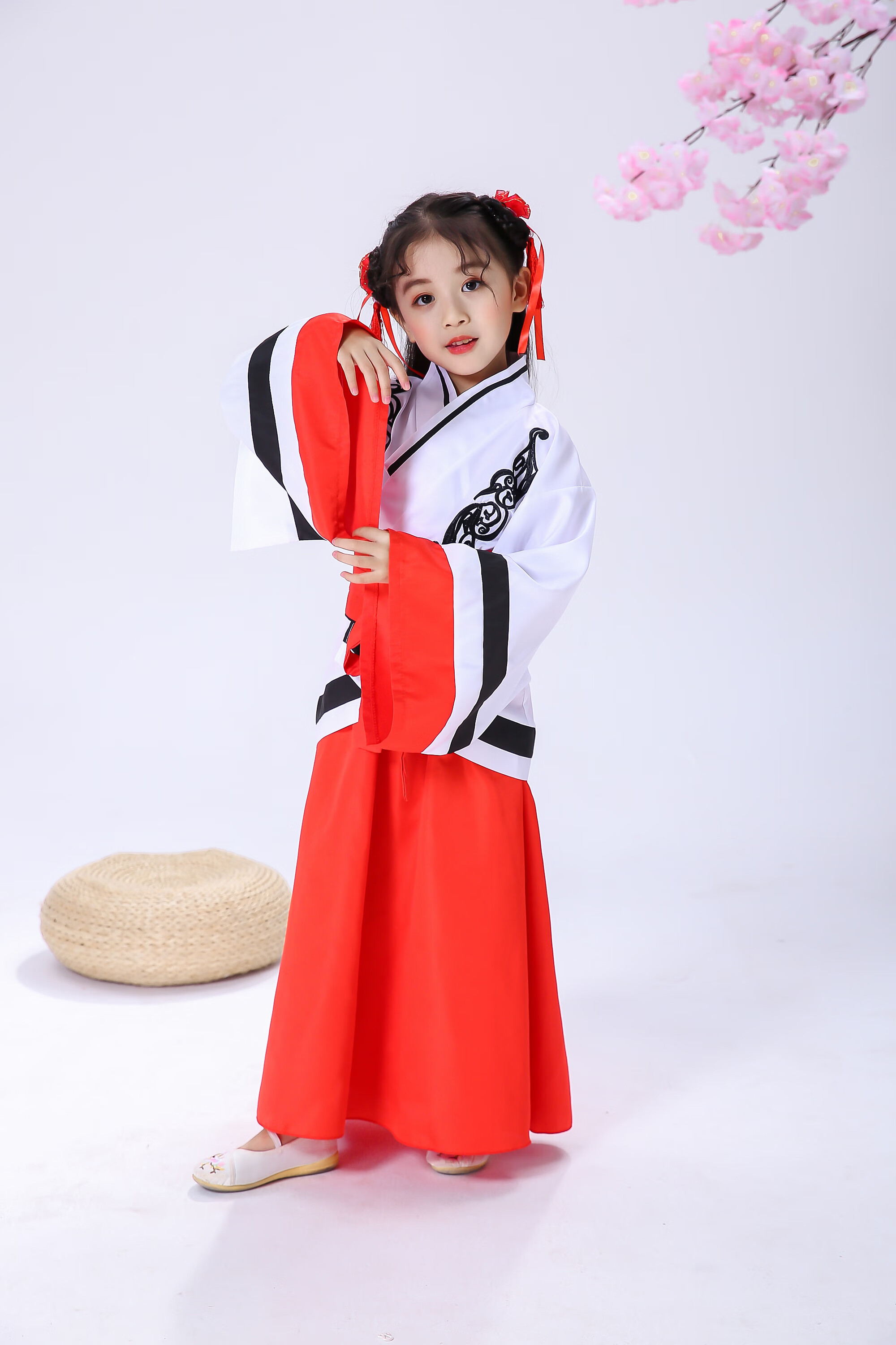 迪士尼童装儿童汉服官方旗舰儿童古装汉服国学服男童朗诵表演书童服装