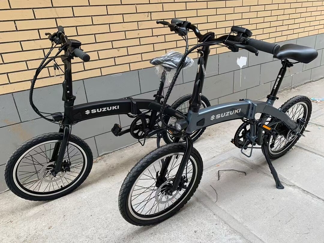 日本铃木自行车铃木折叠车原装进口锂电池助力纯电动通勤车男女通用