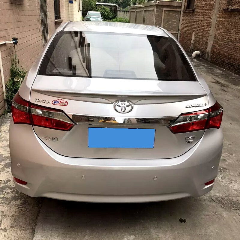 14-17款丰田新卡罗拉改装尾翼新卡罗拉专用加宽版免打孔abs压尾翼