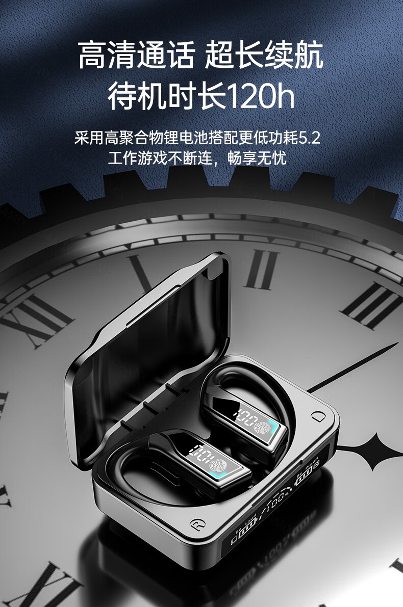 oppor15蓝牙耳机真无线双耳挂耳式k31reno运动型跑步狂甩不掉降噪健身