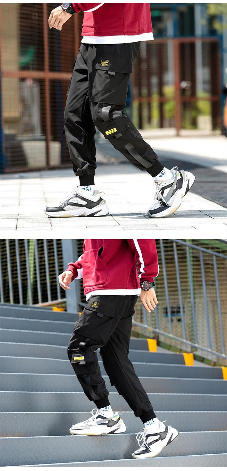 无铁金属没有铁高三学生高考过安检休闲裤工装裤男上班男生秋冬装个性