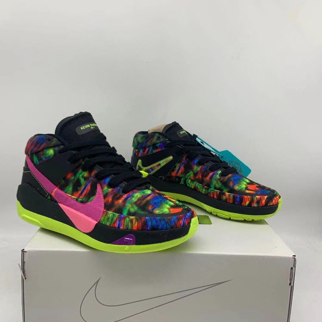 杜兰特13代篮球鞋男kd13笑脸美国队篮球之星耐磨气垫减震实战战靴 kd