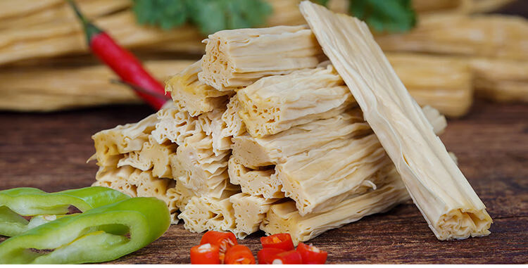 vakada许昌手工腐竹批发腐竹段干货豆油皮豆筋麻辣烫土特产1斤装