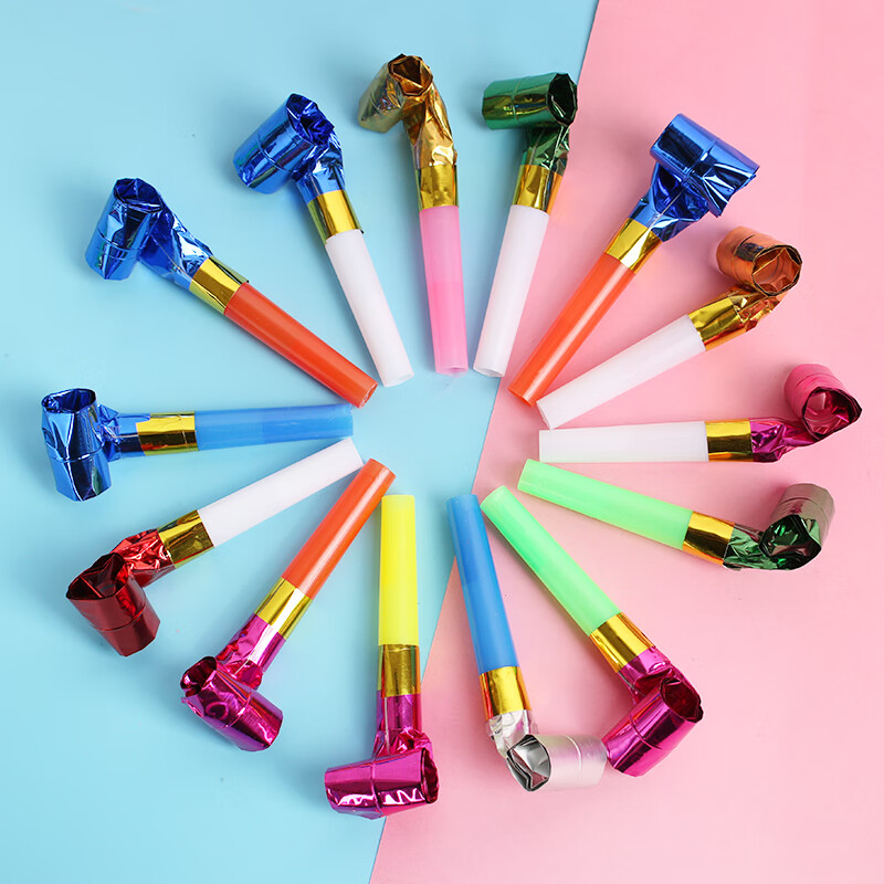 生日派对礼品哨子宝宝吹的吹吹卷长鼻吹龙口哨创意儿童小玩具