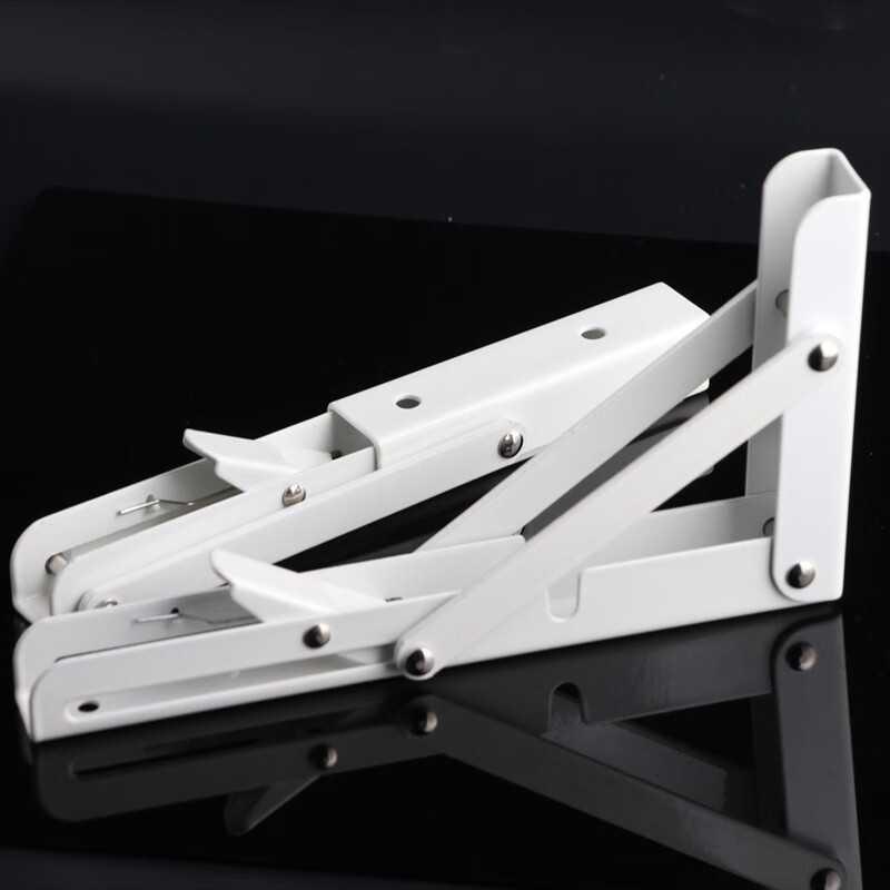 舒森不锈钢免打孔三角折叠支架隔板托架承重直角伸缩活动支撑架置物架