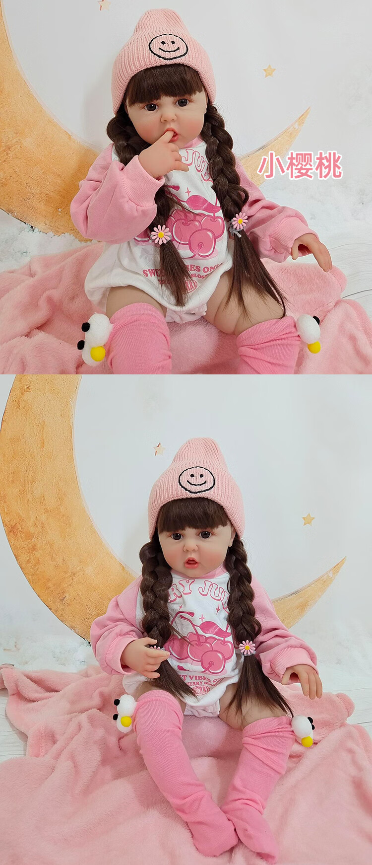 仿真娃娃婴儿软胶女孩玩具真人公主礼物重生娃娃多丽丝芭比卡密儿小