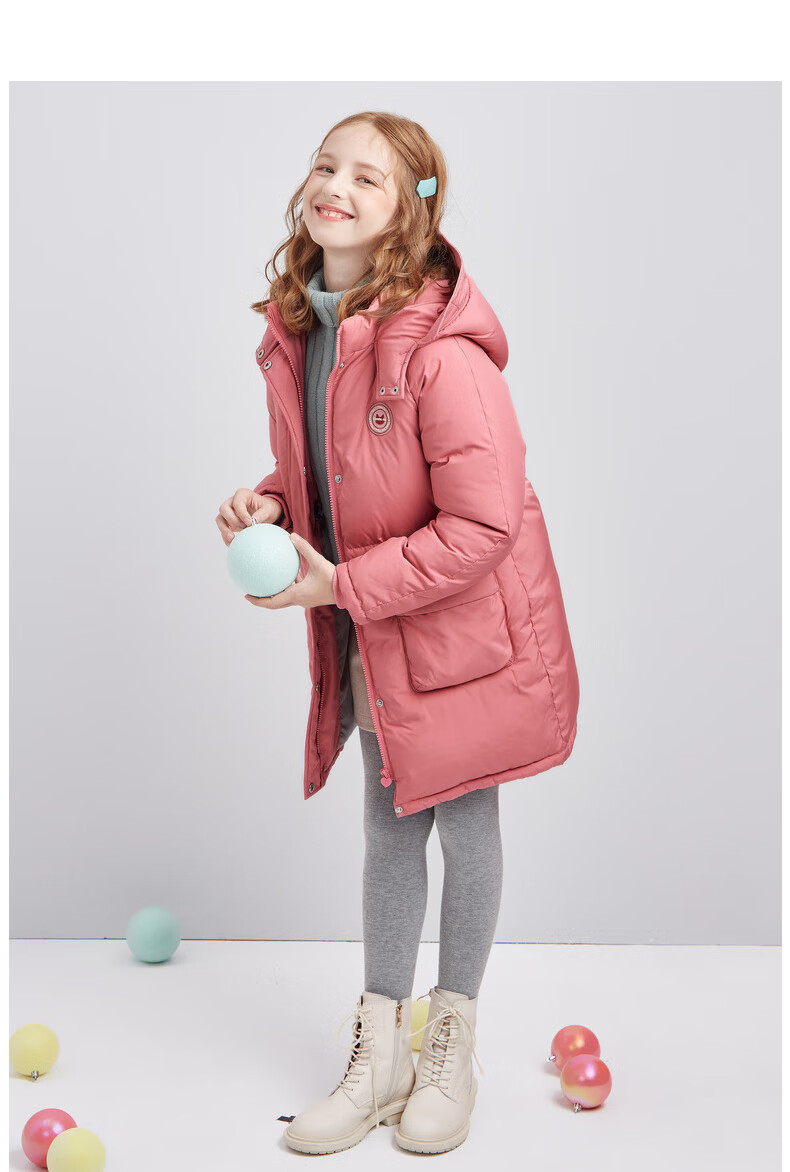 笛莎女童羽绒服2020冬季新款官方旗舰中大童儿童时尚休闲中长款羽绒服