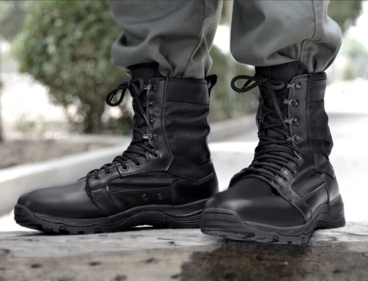 特勤鞋春秋cqb超轻作战训靴战术靴轻便透气减震作训靴黑色保安训练靴