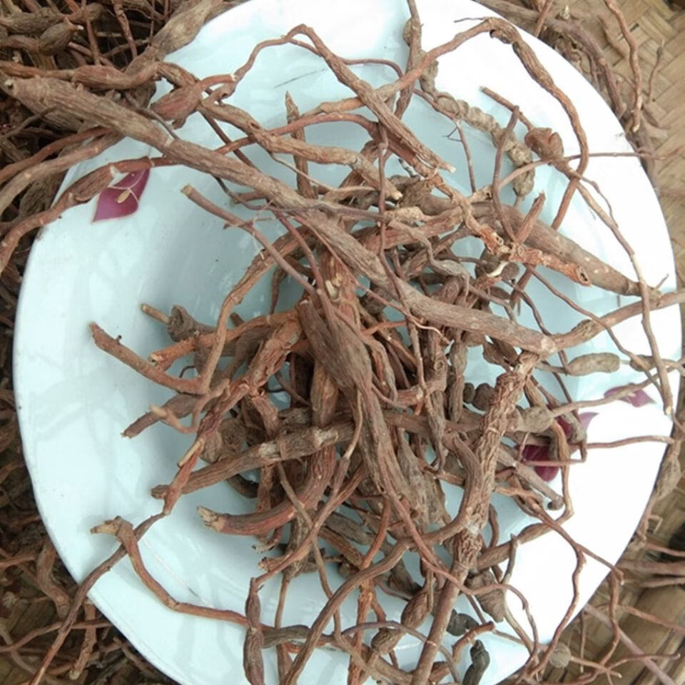 伟博贵州草药鸡筋参 中药材黄鸡胖黄鸡郎长叶数珠肉质膨大根干货500克