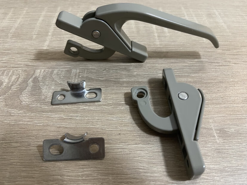 老式实心外开窗联动执手铝合金塑钢门窗拉手勾锁上下传动把手老式配件