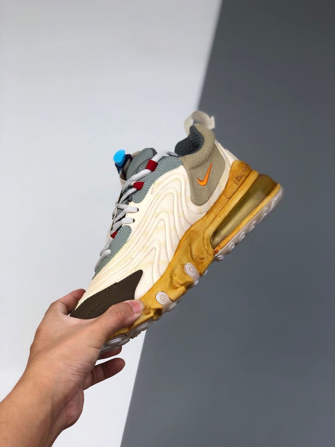 air max 270 travis scott仙人掌ts鬼脸联名男女情侣气垫跑步鞋 270