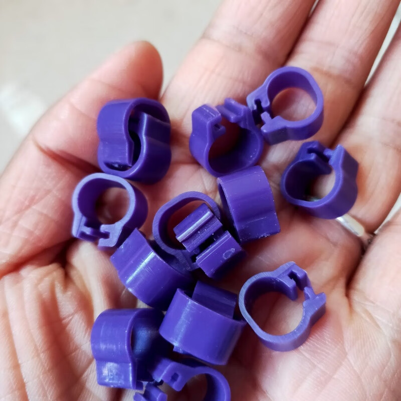 鸽具用品卡口数字识别环信鸽足环内径8开口鸽子脚环 8mm黑色数字连号