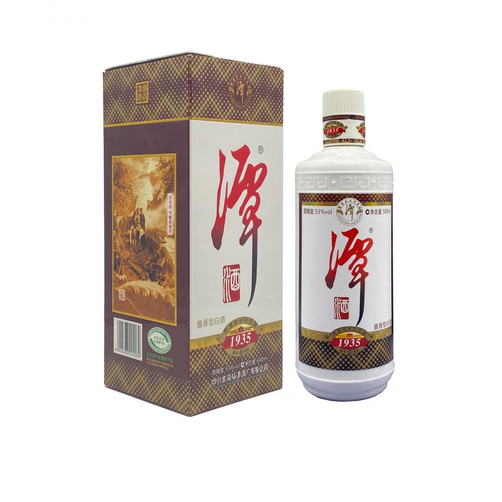 四川古蔺仙潭酒53度四川古蔺仙潭酒1935纪念版53度500ml6瓶整箱装酱香