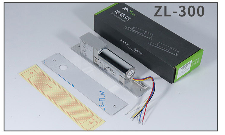 電插鎖熵機科技zkteco中控電插鎖智慧門禁電插鎖暗裝嵌入式zl300電控