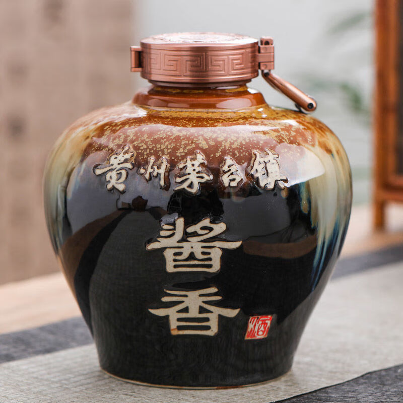 5斤大坛装贵州镇酱香型白酒散酒桶装纯粮正宗老酒水52度五年酱香型大