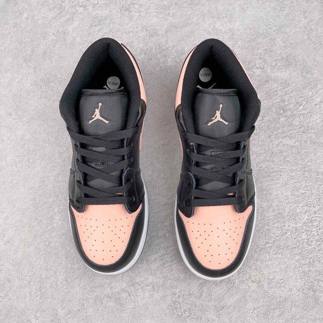 纯原aj1黑粉脚趾脏粉低帮篮球鞋男鞋女鞋运动板鞋553558034黑粉36