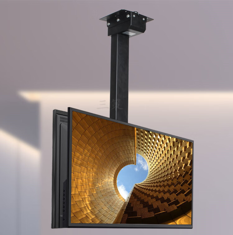 健乐吉3270英寸液晶电视机电动吊装天花升降支架无线遥控商场地铁展厅