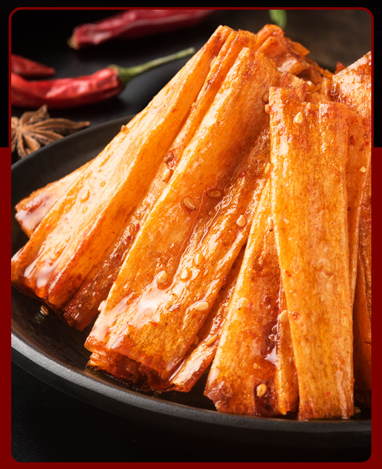 九道湾 豆皮辣条零食怀旧麻辣儿时香辣湖南特产小包装平江大辣片 恋恋