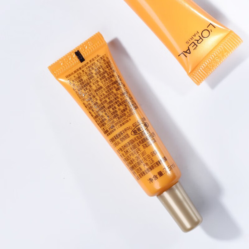 欧莱雅眼霜女中小样 金致臻颜花蜜奢养眼霜7.5ml滋养紧致淡纹 单支