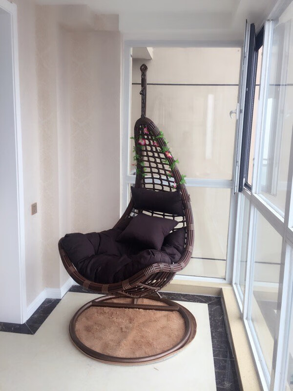 吊床卧室鸟巢双人摇椅单人双人吊篮室内摇椅秋千摇椅藤椅鸟巢粗藤吊椅