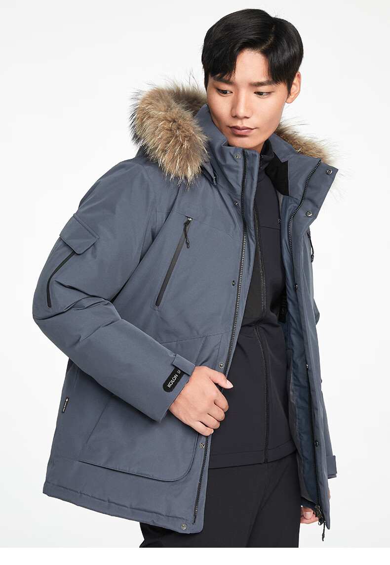 kolonsport/可隆羽绒服 男子冬季户外防风防水中量休闲羽绒夹克gtx 2l