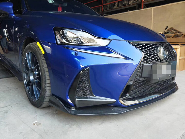 适用于17款雷克萨斯is250 300改装碳纤维小包围前唇侧裙后唇尾翼 尾翼