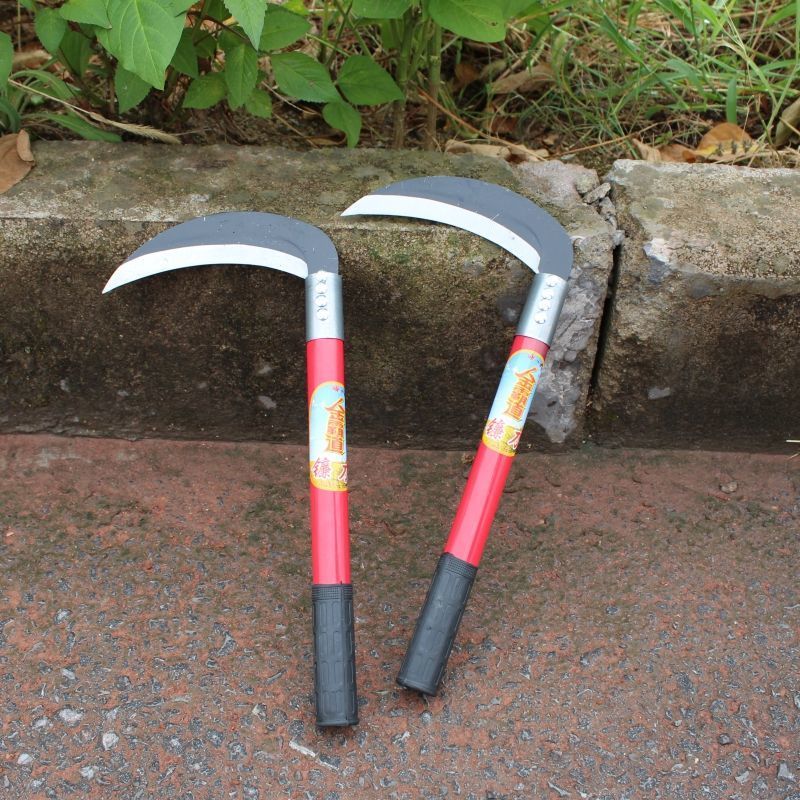 户外农用除草工具家用锰钢镰刀割草刀农具玉米收割割草长柄大镰刀 60