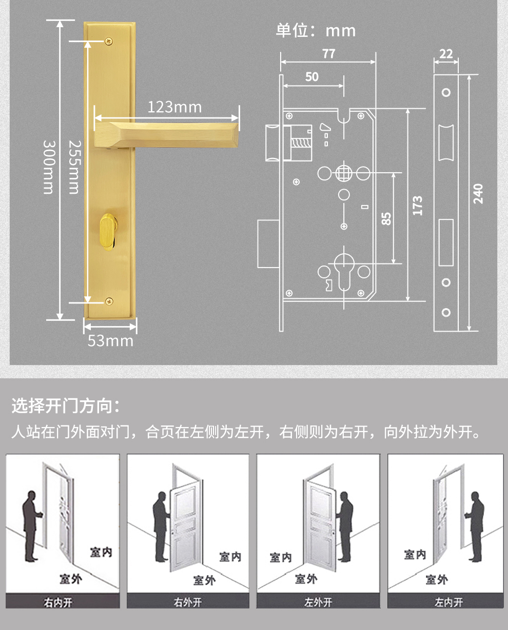 木门开锁洞步骤图片