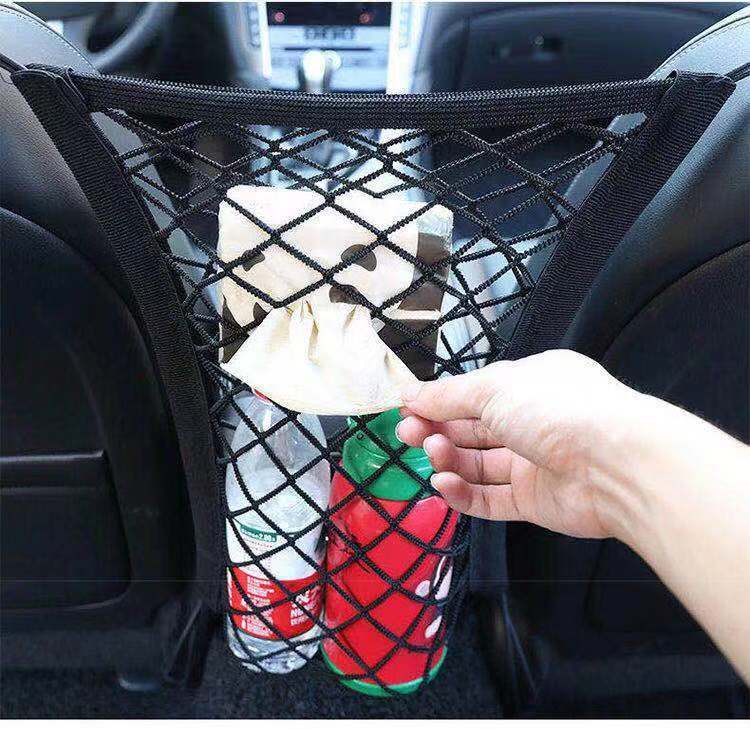 汽车网兜车载储物网兜汽车座椅间收纳储物网兜前排通用型储物袋置物