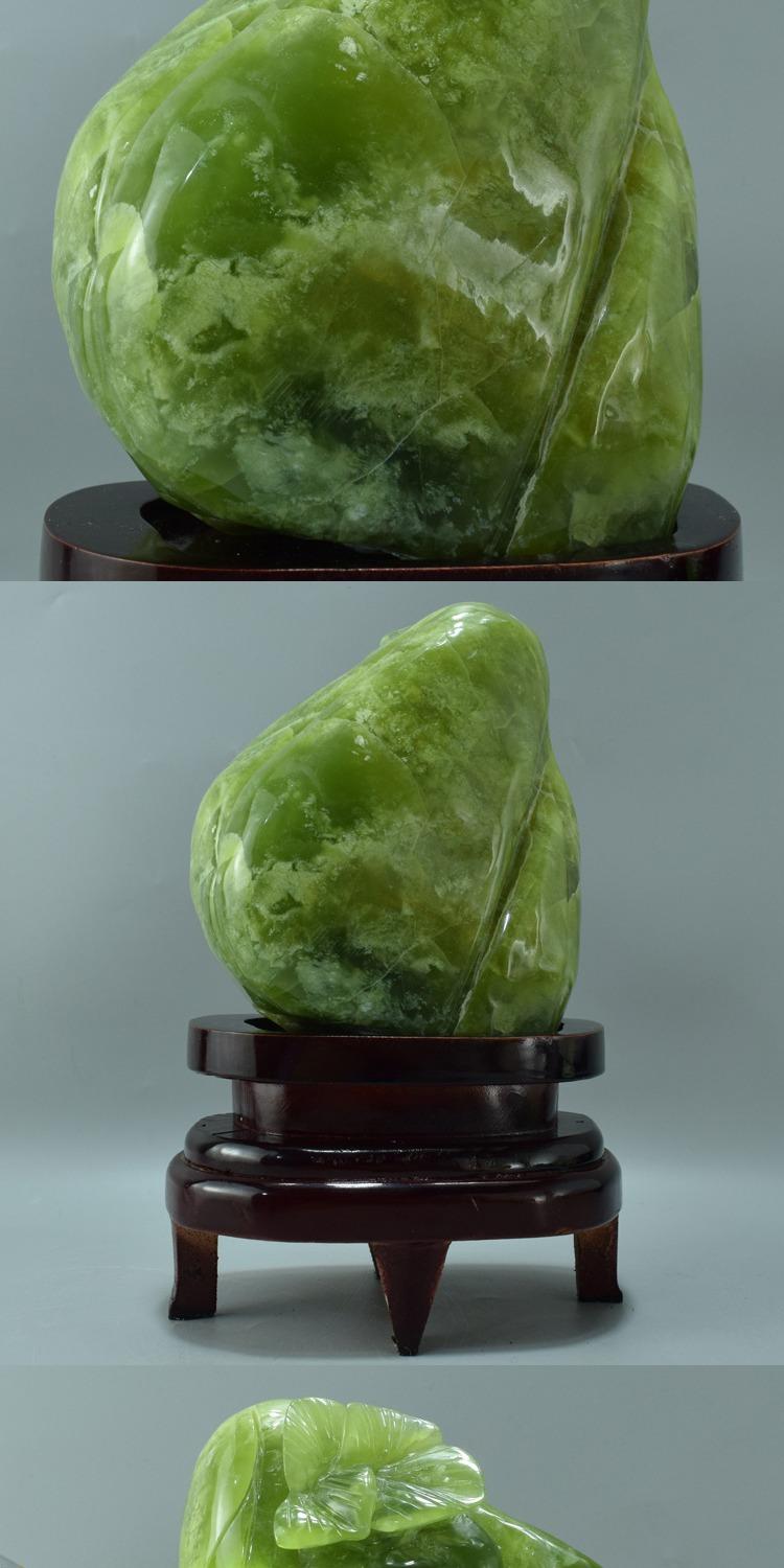 摆件岫玉摆件天然辽宁岫岩玉山水雕件珠宝奇石原石风水工艺玉器品8号