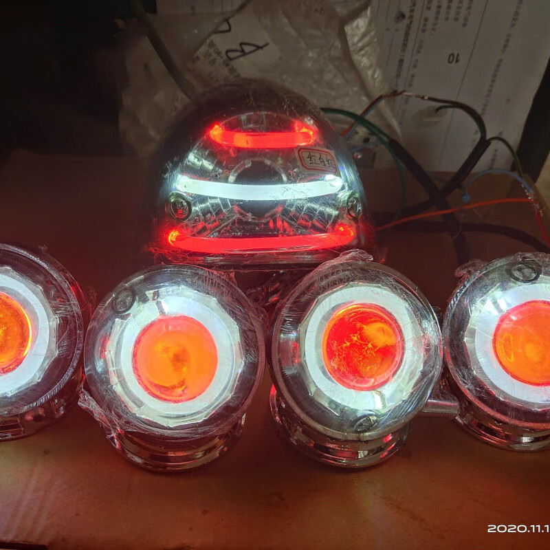 适用于适用于小龟电动车梦工厂灯具龟5梦工厂冰蓝色梦工厂led大灯转向