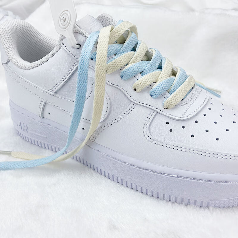 适配af1空军一号1970s纯色鞋带男女通用扁鞋带aj配件绿色140cm