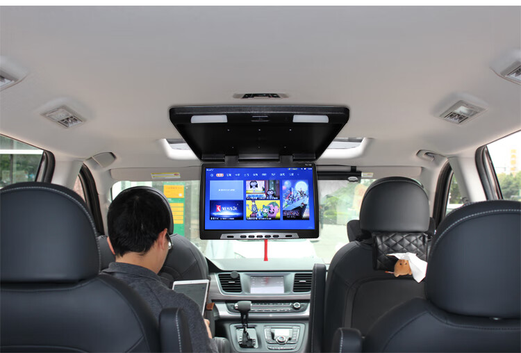 适用于15/19/22寸汽车电视机mp5车用ips显示器高清hdmi同屏吸顶wifi